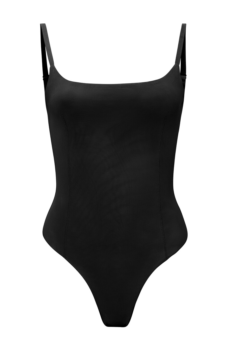 body de malha macia na cor preta