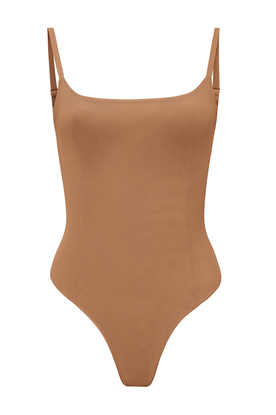 body de malha macia na cor mel