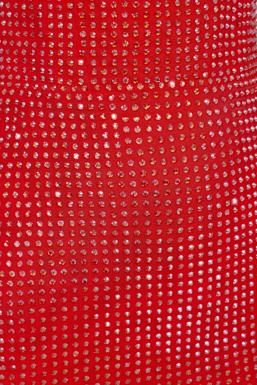 vestido curto com espartilho bordado em vermelho fogo