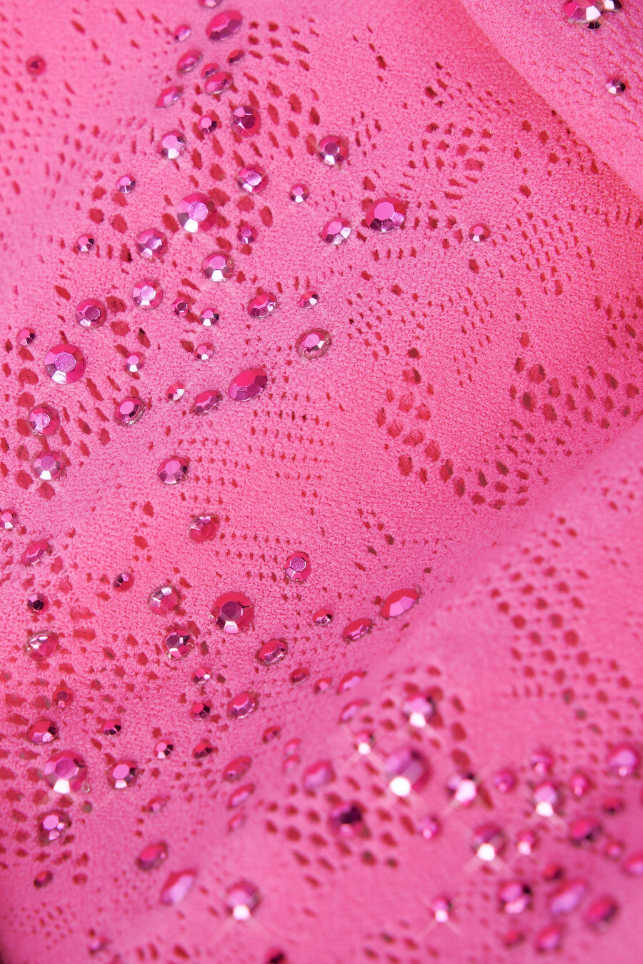 minissaia midi bordada na cor rosa chiclete