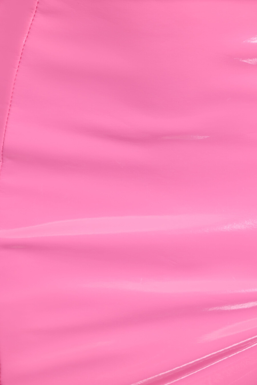 sutiã sem aro com aro em vinil rosa